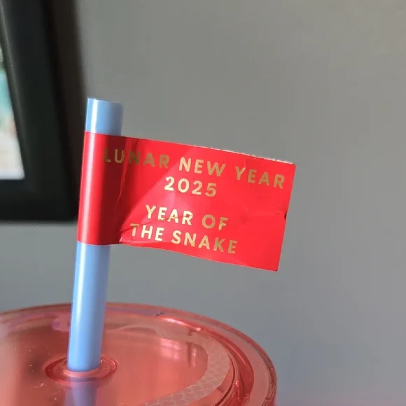 Starbucks 2025 Year Of The Snake Tumbler NO SNAKE STRAW TOPPER - Picture 3 of 4